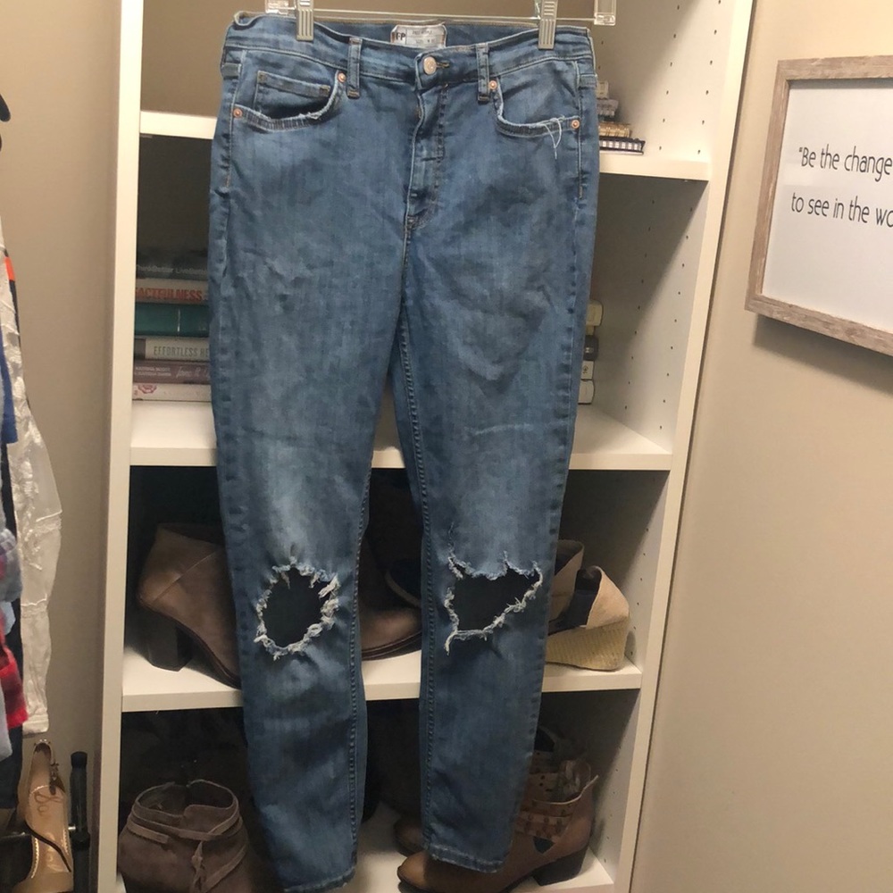 Free People Women’s Distressed Skinny Jeans Size30